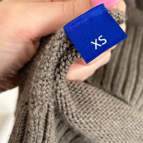 Kit and Ace Merino Wool Womens V-Neck Sweater Dress Brown Size XS - Picture 9 of 12